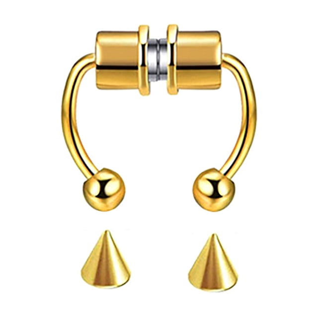 Stainless Steel Nose Ring - Stylish Design, Easy to Install, Durable, Versatile for Daily Wear, Matching Clothes & Wigs, Summer Jewelry