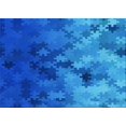 thumbnail image 1 of Ahgly Company Machine Washable Indoor Rectangle Transitional Blue Orchid Blue Area Rugs, 4' x 6', 1 of 7