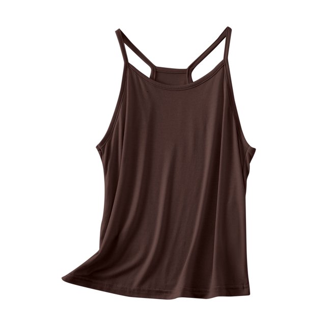 Birdeem Camisole pour Femmes Manteau Décontracté et Tendance pour Femmes Couleur Unie Col Rond Sans Manches