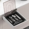thumbnail image 2 of Flatware Storage Container Cutlery Tray, Organizer with Lid,Removable Tray for Flatware Organizer, Covered Utensil Tray for Kitchen Drawer and Countertop W5C1, 2 of 8