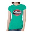 thumbnail image 1 of California Sun Surf Fun Womens Short-Sleeve T-Shirt - Kelly - Small, 1 of 1