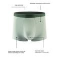 thumbnail image 3 of B91xZ Mens Boxer Briefs Comfort Long Length Boxer Brief Underwear,D 3XL, 3 of 4