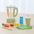 thumbnail image 4 of Teamson Kids Little Chef 13 pcs Wooden Play Kitchen Blender Accessory Set Green, 4 of 10