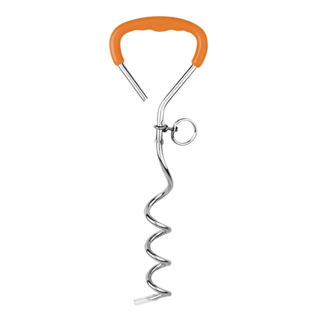 TopLLC Outdoor Decorations Tie Out Stake For Dogs Secure And Dog Stakes For Outdoor Activities And Training Fixed pile