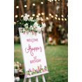 thumbnail image 4 of Darling Souvenir MADE WITH LOVE PersonalizedWelcomeBirthdaySignFlower Border,Large Decorative Poster For Birthday Party, Celebrations- 18x12, 4 of 5