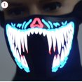thumbnail image 1 of LED Luminous Flashing Face Mask Party Masks Light Up Dance Halloween Cosplay, 1 of 5