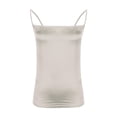 thumbnail image 4 of JDQJBZ Womens Sleeveless Sweater Vest Satin Solid Color Adjustable Strap Side Zipper Cami, 4 of 4