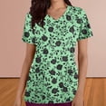 thumbnail image 2 of Pisexur Womens Scrub Tops Boasting Colorful Floral Prints Along With Short Sleeve Scrub Tops Suitable for Nursing Uniforms With Convenient Pockets, 2 of 4
