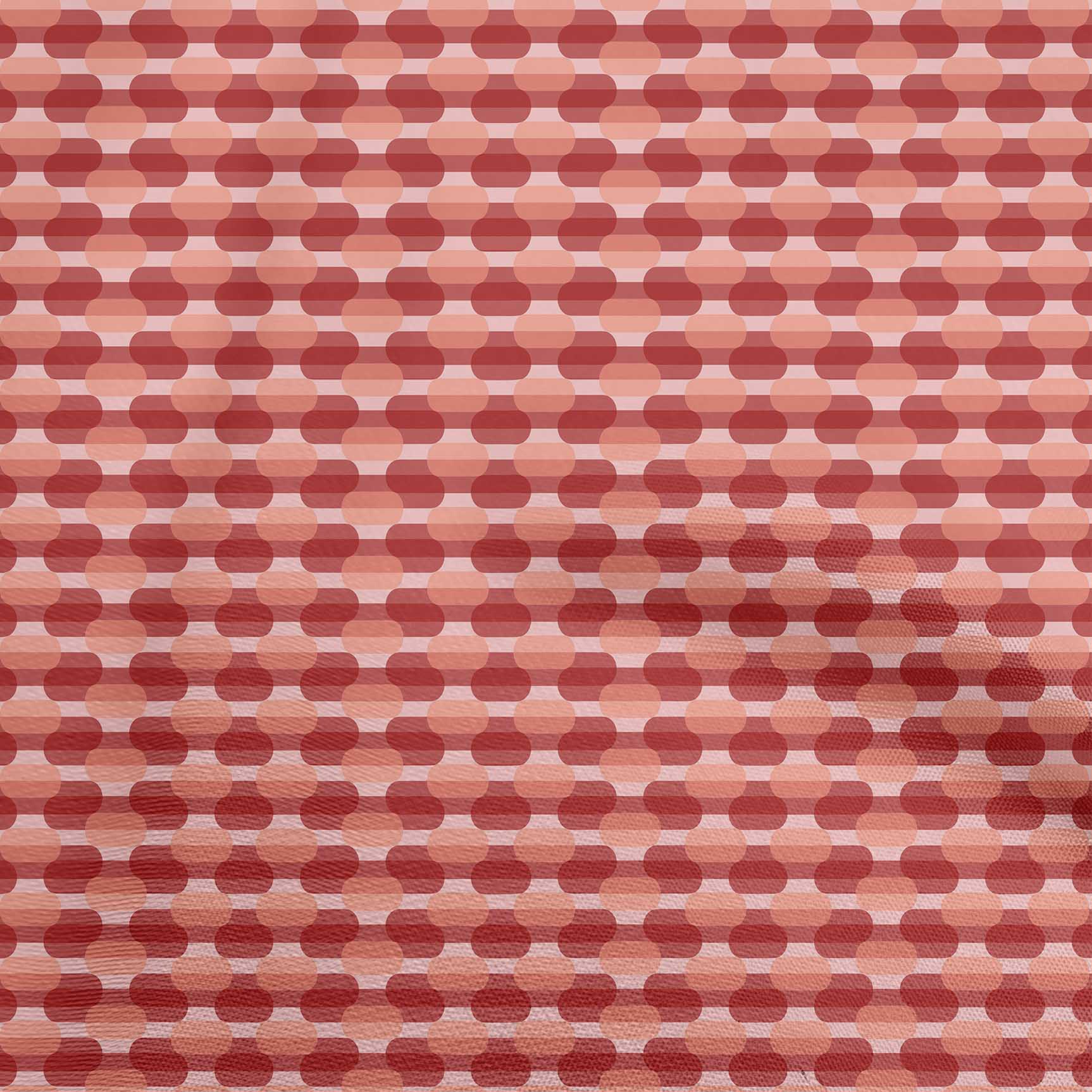 oneOone Rayon Red Fabric Abstract Dress Material Fabric Print Fabric By The Yard 56 Inch Wide