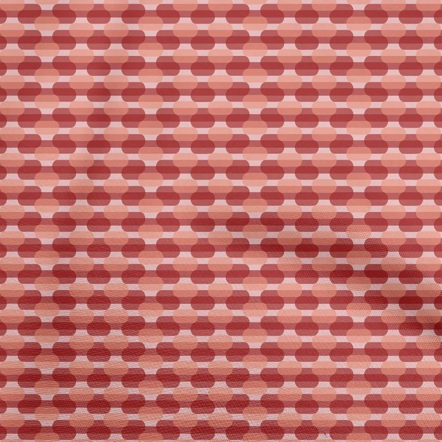 oneOone Cotton Cambric Red Fabric Abstract Craft Projects Decor Fabric Printed By The Yard 56 Inch Wide