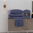 thumbnail image 1 of Super-Soft & Cozy Knitted Jersey Sheet Set, Full, Midnight Navy by Color Sense, 1 of 8