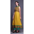 thumbnail image 3 of Bimba Robe Ikat Anarkali Goldenrod2 pour Femmes, Kurti Imprimée Ethnique Indienne, Longue Kurta, Robe de Fête, XX-Grand, 3 of 6