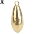 thumbnail image 2 of Rotation Fishing Weight,10PCS Alloy Copper Gold Fishing Sinker Fishing Equipment Rugged and Tough, 2 of 12