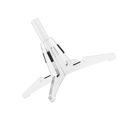 fastboy Folding Flute Wind Instrument Tripod Clarinet Stand with Four Legs Holder Bracket Detachable Professional Rack Parts Transparent
