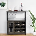thumbnail image 1 of Yiwa Wine Bar Cabinet - Large Capacity Liquor Cabinet with Storage, Adjustable Shelves for Glassware, Sturdy MDF Construction, Easy Assembly Wine Rack Ideal for Dining Room Bar & Kitchen, 1 of 8