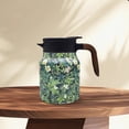 thumbnail image 2 of Floral Pattern Tea Pot with Built-In Infuser - Stainless Steel Thermal Carafe for Hot Drinks Mini Hot Coffee Pot with Lid, 2 of 4