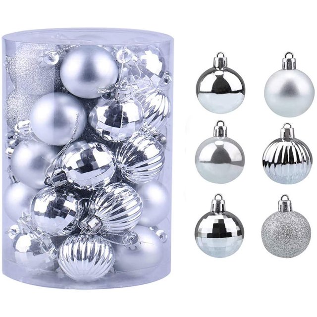 Christmas Tree Balls 34 Pieces Christmas Ball Set Christmas Decorations Tree Balls Tree Decorations For Christmas Matt, Glittering Decoration Balls For Hanging Up Door Decorations Christmas Tree