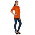 thumbnail image 5 of Haut Décontracté Été Robe d'Été Unie Tunique Boho Coton Vêtements pour Femmes, 5 of 5