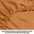 thumbnail image 3 of HLONK Fresh Linen 1200 Thread Count California King Size Deep Pocket Solid Cotton Sheet Set (California King, 3 of 3