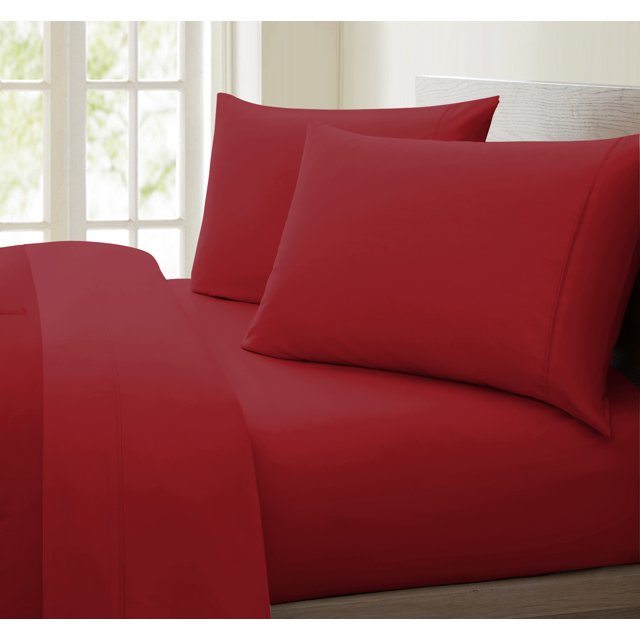 Luxurious Collection 1000 Thread Count 100% Cotton Sheet Set (California King, Burgundy)