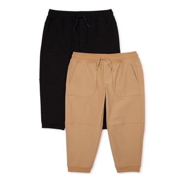 CHOK Boys Active Stretch Woven Jogger Pants 2-Pack Sizes 4-18 & Husky