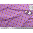thumbnail image 2 of Soimoi Tissu Poly Georgette Violet Triangle & Fraise Imprimé 1 Yard 52 Pouces de Large, 2 of 6