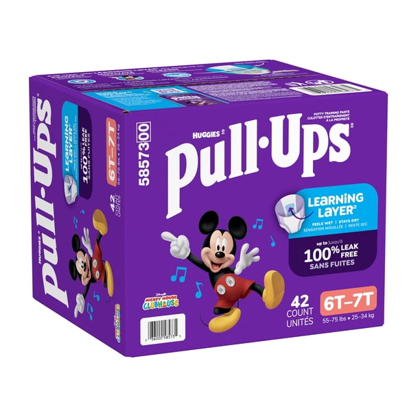 Pull-Ups Boys' Potty Training Pants, 6T-7T (55-75 lbs), Giga pack