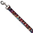 thumbnail image 1 of Dog Leash Descendants 11 Character Group Pose Reds Gray 6 Feet Long 0.5 Inch Wide, 1 of 3