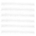 thumbnail image 3 of Plastic Binding Spine, Loose Leaf Rings 34 Holes Good  Gloss Wear And Aging Resistant With 12mm Inner Diameter For Home Or School Use White, 3 of 8