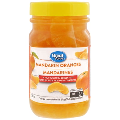 Great Value Mandarin Oranges in Fruit Juice