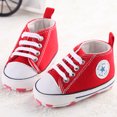 thumbnail image 2 of Gupgi Baby High Top Prewalker Soft Sole Anti Skid Pattern Printing Canvas Shoes, 2 of 3