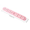 thumbnail image 1 of Dalazy Coat Rack Holder Wall Mounted Hat Key Hooks Hanger Hanging Storage Organizer for Bathroom Kitchen, PP, Pink, 1 of 6