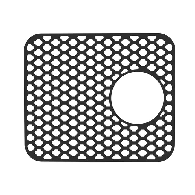 Binwennn Countertop Dish Rack Self Draining Dish Rack Silicone Kitchen Protector Mat Folding Heat Non Kitchen Mats Grid Accessory Grey For Bottom Of Farmhouse Stainless Steel Porcelain
