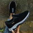 thumbnail image 3 of Espadrilles pour Femmes Espadrilles pour Femme Adulte Chaussures pour Femmes Chaussures de Sport pour Femmes Modèles pour Couples Chaussures Simples Décontractées Commerce Extérieur Femmes Randonnée en Plein Air Gel Fréquence 3 Femmes Noir 6.5, 3 of 5