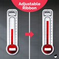 thumbnail image 2 of Fundraising Thermometer Chart Goal Tracker | Dry Erase Goal Setting Wall Mounted Thermometer | Giant Sales Goal Board with Pull-Through Ribbon Progress Tracker (46��� x 12���) by ORCA, 2 of 6