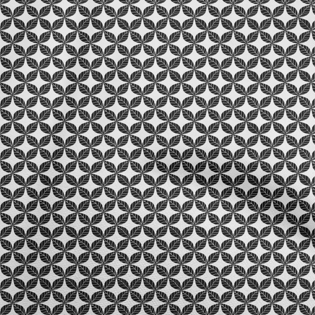 oneOone Cotton Flex Black Fabric Asian Block Craft Projects Decor Fabric Printed By The Yard 40 Inch Wide