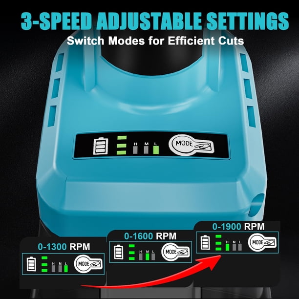 Cordless Metal Nibbler For Makita 18V Battery – 800W Brushless Motor, 2200 RPM, 360° Rotating Blade, Cuts Stainless Steel, Aluminum, Plastic (Battery Not Included)