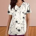 thumbnail image 2 of Pisexur Womens Scrub Tops Boasting Colorful Floral Prints Along With Short Sleeve Scrub Tops Suitable for Nursing Uniforms With Convenient Pockets, 2 of 4