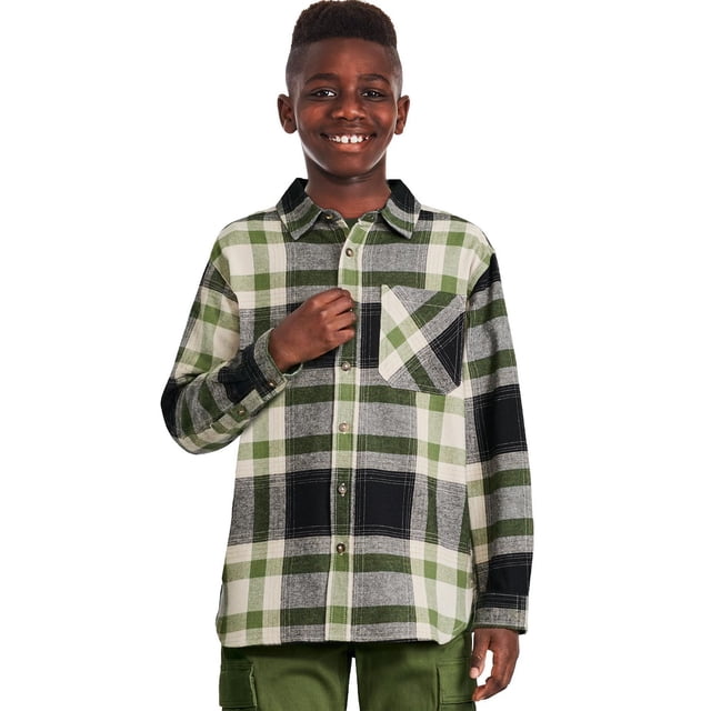 George Boys' Plaid Flannel Shirt