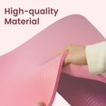 thumbnail image 3 of Fitvids 1/2" Thick High Density Exercise Yoga Mat, Carrying Strap, Pale Pink, 3 of 7