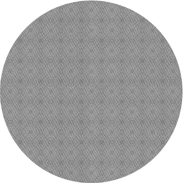 Ahgly Tapis Rond Lavable en Machine Intérieur Transitionnel Gris Platine, 7 Pieds Rond
