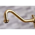 thumbnail image 3 of Kingston Brass KS3277ALBS Kitchen Faucet with Side Sprayer  Brushed Brass, 3 of 6