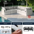 thumbnail image 2 of Ensemble de patio modulaire 3 places Patioflare Flexiform, gris, 2 of 9