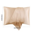 thumbnail image 5 of Pompotops Simulated Silk Pillowcase For Hair And Skin - Simulated Silk Pillowcase 2 Sets 20x26 Inches With Envelope Closure, Gift For Women Men Clearance, 5 of 5