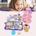 thumbnail image 4 of lionlar Play House Tea Set, Pretend Kitchen Accessories Tableware Tea Playset 17Pcs floral Set, 4 of 8