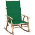 thumbnail image 1 of vidaXL Chaise Berçante avec Coussin Bambou, 1 of 5