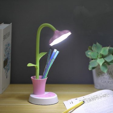 Lampe de Bureau pour Enfants, Lampe de Chevet Dimmable avec Capteur Tactile