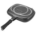 thumbnail image 3 of Kitchen Supplies,Grill Pan Frying Double Grill Pan Double Side Pan Compact and Lightweight, 3 of 8