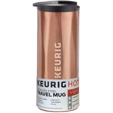 Keurig® 14oz. Faceted Travel Mug Copper