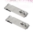 thumbnail image 2 of Miangastore 2Pcs 5 Inches Padlock Hasp Door Clasp Hasp Lock Latch Stainless Steel Lock for Fastening Gate Cabinet Door (Silver), 2 of 9